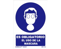 Señal uso obligatorio mascara 21x30